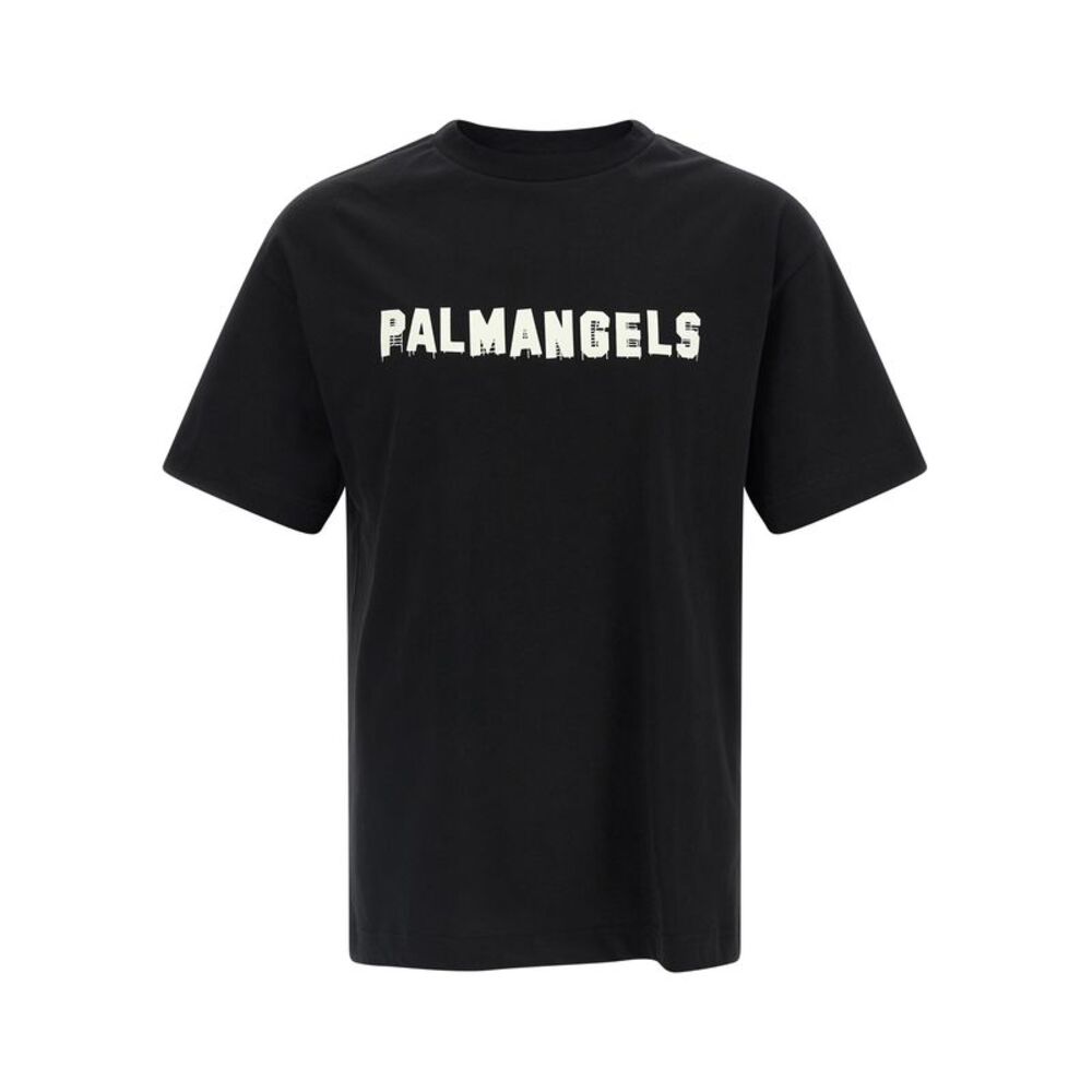 Palm Angels Men Logo Print T-Shirt